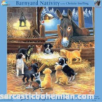 SunsOut Barnyard Nativity 500 Pc Jigsaw Puzzle  B01636ZPI6